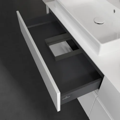 VILLEROY BOCH Toaletní skříňka Collaro, 4 výsuvy, 1600 x 548 x 500 mm, lesklá bílá / lesklá bílá #C02400DH, obrázek 7