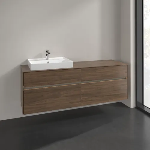 VILLEROY BOCH Toaletní skříňka Collaro, s osvětlením, 4 výsuvy, 1600 x 548 x 500 mm, Arizona Oak / Arizona Oak #C022B0VH, obrázek 2