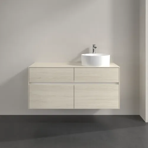 VILLEROY BOCH Toaletní skříňka Collaro, 4 výsuvy, 1200 x 548 x 500 mm, bílý dub / bílý dub #C04300AA, obrázek 3