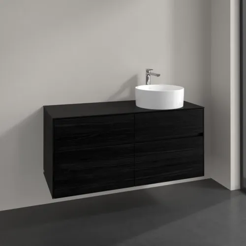 VILLEROY BOCH Toaletní skříňka Collaro, 4 výsuvy, 1200 x 548 x 500 mm, černý dub / černý dub #C04300AB, obrázek 2