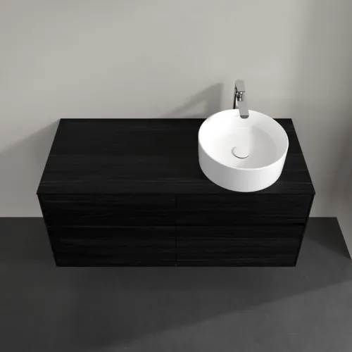 VILLEROY BOCH Toaletní skříňka Collaro, 4 výsuvy, 1200 x 548 x 500 mm, černý dub / černý dub #C04300AB, obrázek 4