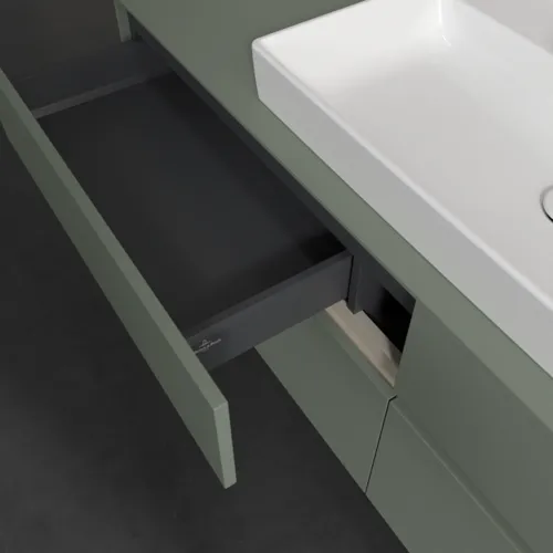 VILLEROY BOCH Toaletní skříňka Collaro, s osvětlením, 4 výsuvy, 1600 x 548 x 500 mm, Soft Green / Soft Green #C028B0AF, obrázek 8