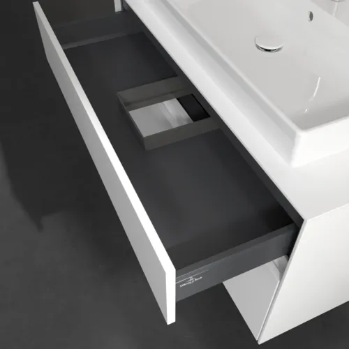 VILLEROY BOCH Collaro toaletní skříňka, s osvětlením, 2 výsuvy, 1000 x 548 x 500 mm, bílá matná / bílá matná #C020B0MS, obrázek 8