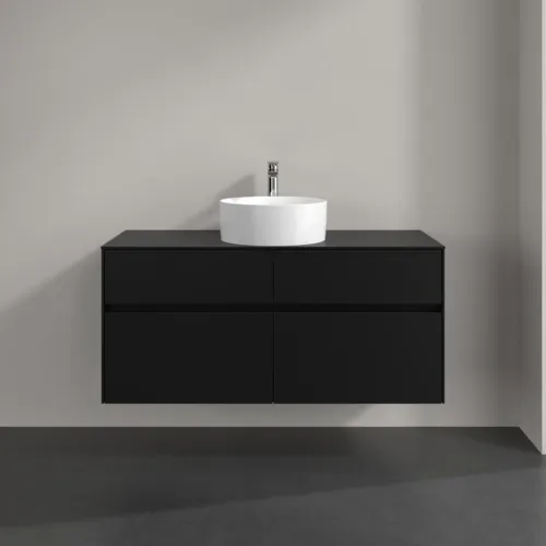 VILLEROY BOCH Toaletní skříňka Collaro, 4 výsuvy, 1200 x 548 x 500 mm, Volcano Black / Volcano Black #C04100VL, obrázek 3