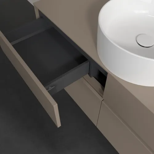 VILLEROY BOCH Toaletní skříňka Collaro, 4 výsuvy, 1200 x 548 x 500 mm, taupe / taupe #C04100VM, obrázek 7
