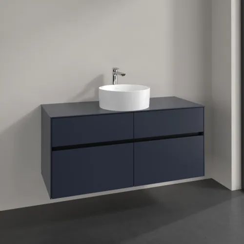 VILLEROY BOCH Collaro toaletní skříňka, 4 zásuvky, 1200 x 548 x 500 mm, Marine Blue / Marine Blue #C04100VQ, obrázek 2