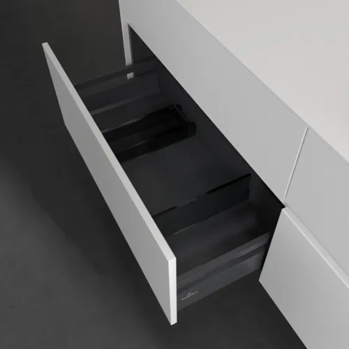 VILLEROY BOCH Toaletní skříňka Collaro, 4 výsuvy, 1600 x 548 x 500 mm, bílá matná / bílá matná #C02300MS, obrázek 6