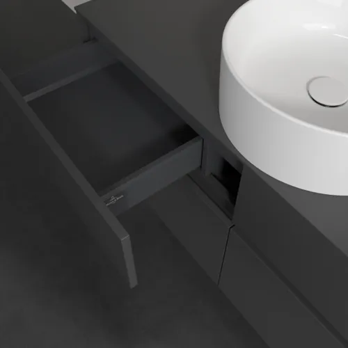 VILLEROY BOCH Collaro toaletní skříňka, 4 výsuvy, 1200 x 548 x 500 mm, Grafit / Grafit #C04100VR, obrázek 7