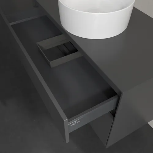 VILLEROY BOCH Collaro toaletní skříňka, s osvětlením, 2 výsuvy, 1000 x 548 x 500 mm, Grafit / Grafit #C038B0VR, obrázek 8