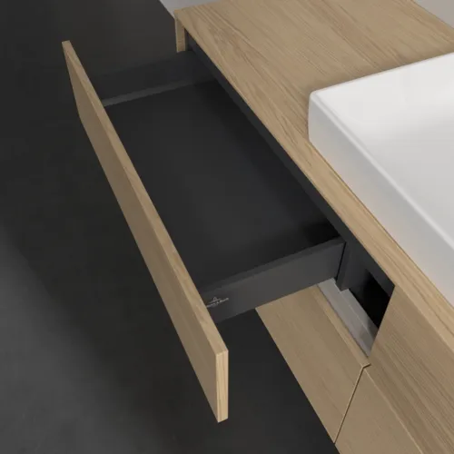 VILLEROY BOCH Toaletní skříňka Collaro, s osvětlením, 4 výsuvy, 1600 x 548 x 500 mm, severský dub / severský dub #C025B0VJ, obrázek 8