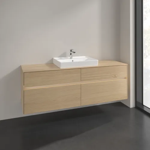VILLEROY BOCH Toaletní skříňka Collaro, s osvětlením, 4 výsuvy, 1600 x 548 x 500 mm, severský dub / severský dub #C025B0VJ, obrázek 2