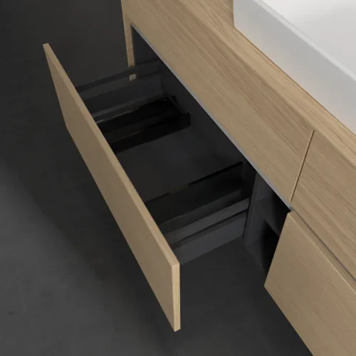 VILLEROY BOCH Toaletní skříňka Collaro, s osvětlením, 4 výsuvy, 1600 x 548 x 500 mm, severský dub / severský dub #C025B0VJ, obrázek 7