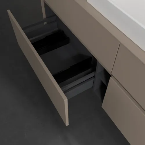 VILLEROY BOCH Toaletní skříňka Collaro, s osvětlením, 4 výsuvy, 1600 x 548 x 500 mm, taupe / taupe #C025B0VM, obrázek 7
