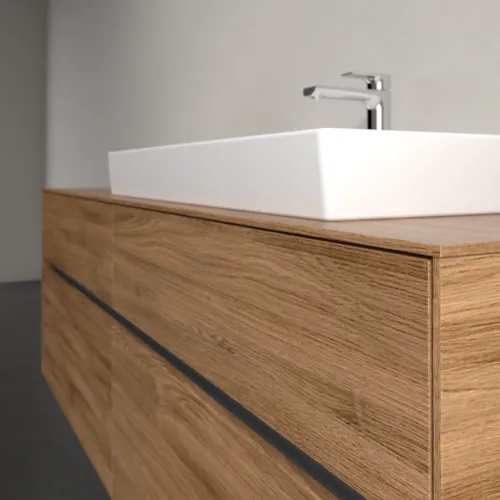 VILLEROY BOCH Toaletní skříňka Collaro, 4 výsuvy, 1600 x 548 x 500 mm, dub Kansas #C02700RH, obrázek 5