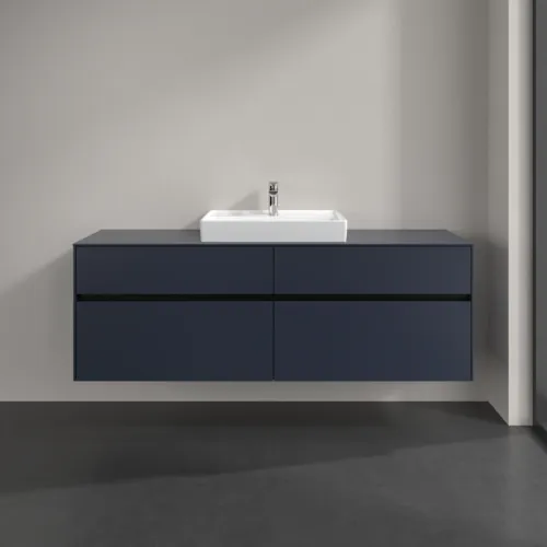 VILLEROY BOCH Toaletní skříňka Collaro, s osvětlením, 4 výsuvy, 1600 x 548 x 500 mm, Marine Blue / Marine Blue #C025B0VQ, obrázek 3