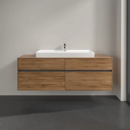 VILLEROY BOCH Toaletní skříňka Collaro, 4 výsuvy, 1600 x 548 x 500 mm, dub Kansas #C03100RH, obrázek 3