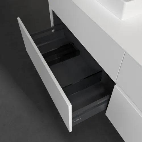 VILLEROY BOCH Toaletní skříňka Collaro, s osvětlením, 4 výsuvy, 1600 x 548 x 500 mm, bílá matná / bílá matná #C021B0MS, obrázek 7