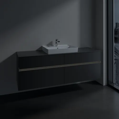 VILLEROY BOCH Toaletní skříňka Collaro, s osvětlením, 4 výsuvy, 1600 x 548 x 500 mm, Grafit / Grafit #C025B0VR, obrázek 5