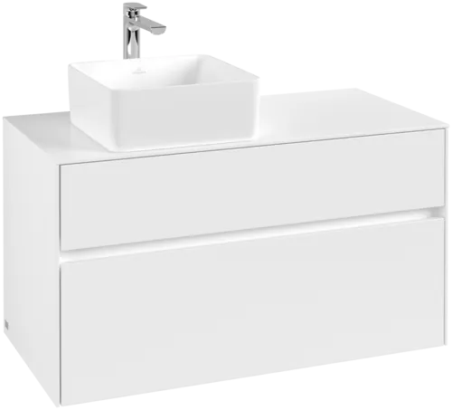 VILLEROY BOCH Collaro toaletní skříňka, 2 výsuvy, 1000 x 548 x 500 mm, bílá matná / bílá matná #C03900MS