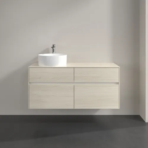 VILLEROY BOCH Toaletní skříňka Collaro, 4 výsuvy, 1200 x 548 x 500 mm, bílý dub / bílý dub #C04200AA, obrázek 3