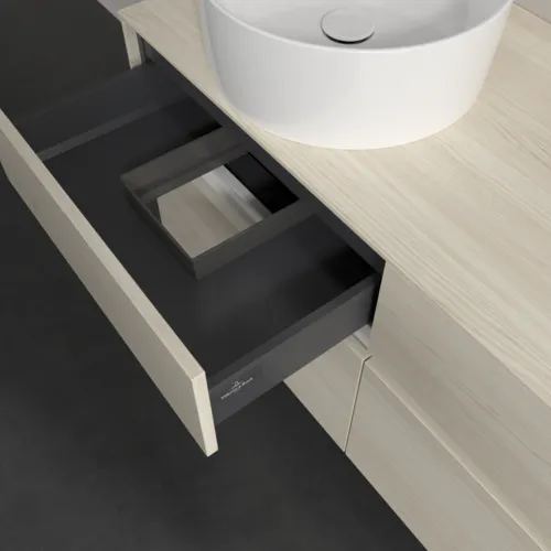 VILLEROY BOCH Toaletní skříňka Collaro, 4 výsuvy, 1200 x 548 x 500 mm, bílý dub / bílý dub #C04200AA, obrázek 7