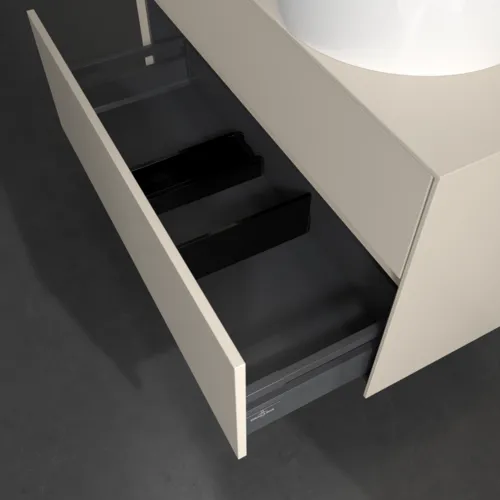 VILLEROY BOCH Toaletní skříňka Collaro, 2 výsuvy, 1000 x 548 x 500 mm, Cashmere Grey / Cashmere Grey #C04000VN, obrázek 6