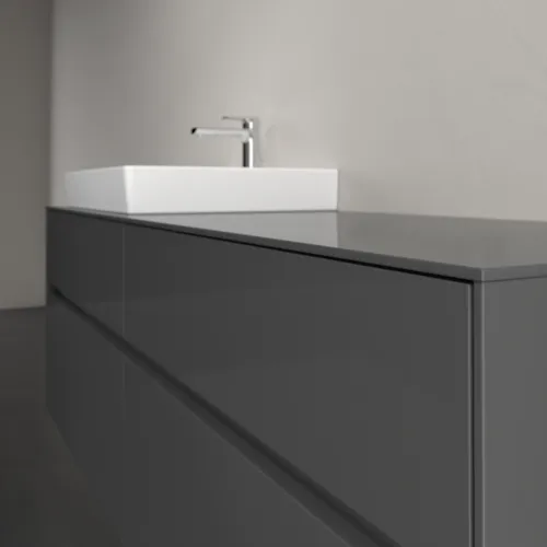 VILLEROY BOCH Toaletní skříňka Collaro, 4 výsuvy, 1600 x 548 x 500 mm, lesklá šedá / lesklá šedá #C02200FP, obrázek 5