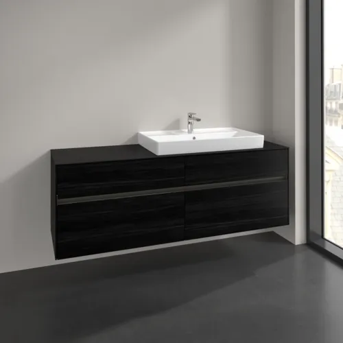 VILLEROY BOCH Toaletní skříňka Collaro, s osvětlením, 4 výsuvy, 1600 x 548 x 500 mm, černý dub / černý dub #C027B0AB, obrázek 2