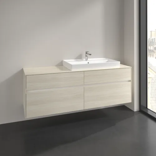 VILLEROY BOCH Toaletní skříňka Collaro, s osvětlením, 4 výsuvy, 1600 x 548 x 500 mm, bílý dub / bílý dub #C027B0AA, obrázek 2
