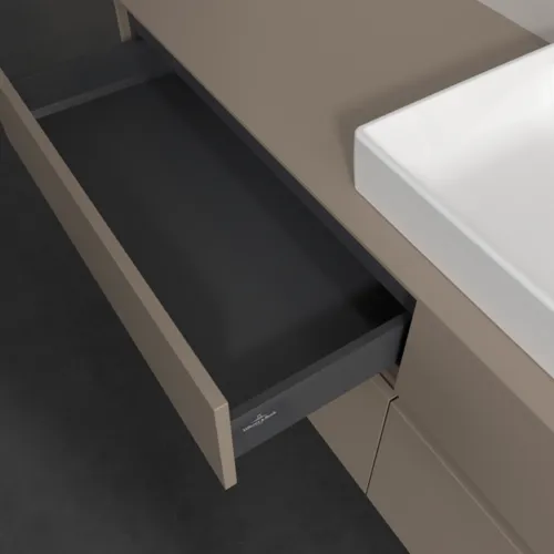 VILLEROY BOCH Toaletní skříňka Collaro, 4 výsuvy, 1600 x 548 x 500 mm, taupe / taupe #C02700VM, obrázek 7