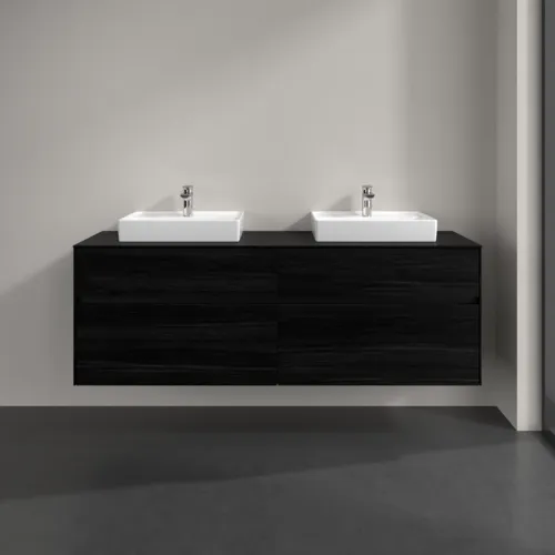 VILLEROY BOCH Toaletní skříňka Collaro, 4 výsuvy, 1600 x 548 x 500 mm, černý dub / černý dub #C02100AB, obrázek 3