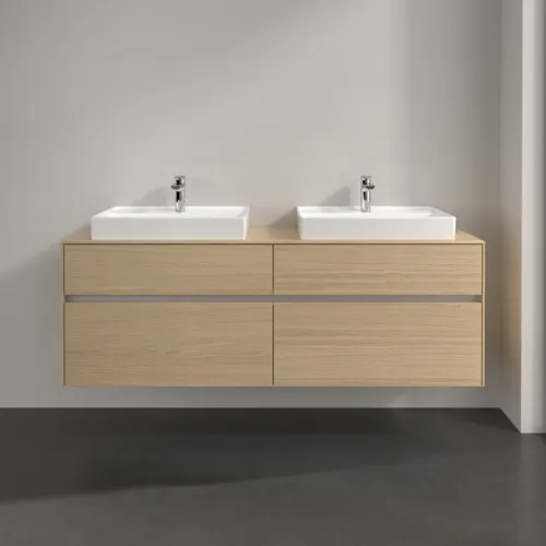 VILLEROY BOCH Toaletní skříňka Collaro, s osvětlením, 4 výsuvy, 1600 x 548 x 500 mm, severský dub / severský dub #C024B0VJ, obrázek 3