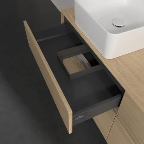 VILLEROY BOCH Toaletní skříňka Collaro, 4 výsuvy, 1400 x 548 x 500 mm, severský dub / severský dub #C04600VJ, obrázek 7