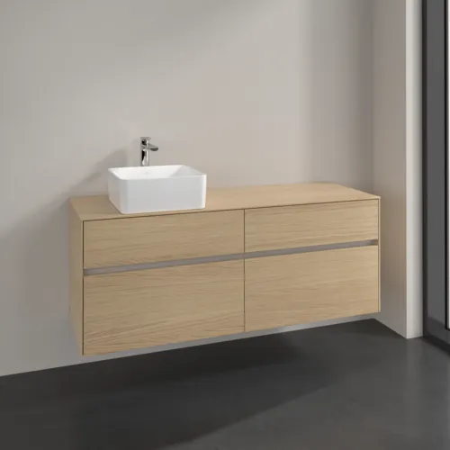 VILLEROY BOCH Toaletní skříňka Collaro, 4 výsuvy, 1400 x 548 x 500 mm, severský dub / severský dub #C04600VJ, obrázek 2