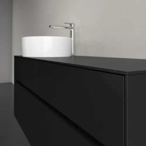 VILLEROY BOCH Toaletní skříňka Collaro, 4 výsuvy, 1400 x 548 x 500 mm, Volcano Black / Volcano Black #C04600VL, obrázek 5