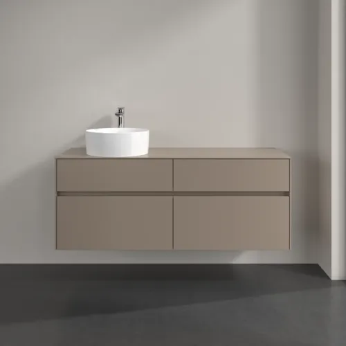 VILLEROY BOCH Toaletní skříňka Collaro, 4 výsuvy, 1400 x 548 x 500 mm, taupe / taupe #C04600VM, obrázek 3