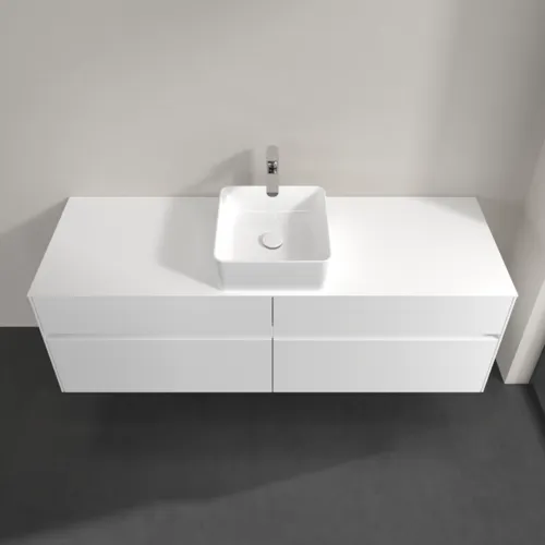 VILLEROY BOCH Toaletní skříňka Collaro, s osvětlením, 4 výsuvy, 1600 x 548 x 500 mm, bílá matná / bílá matná #C049B0MS, obrázek 4