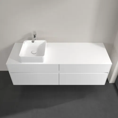VILLEROY BOCH Toaletní skříňka Collaro, 4 výsuvy, 1600 x 548 x 500 mm, lesklá bílá / lesklá bílá #C05000DH, obrázek 4