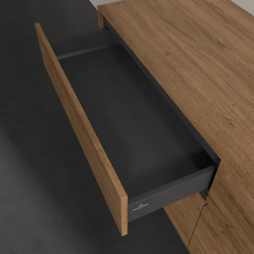 VILLEROY BOCH Toaletní skříňka Collaro, s osvětlením, 4 výsuvy, 1600 x 548 x 500 mm, dub Kansas #C051B0RH, obrázek 8