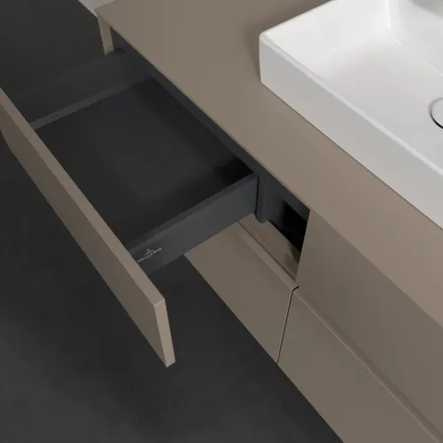 VILLEROY BOCH Toaletní skříňka Collaro, 4 výsuvy, 1200 x 548 x 500 mm, taupe / taupe #C07000VM, obrázek 7