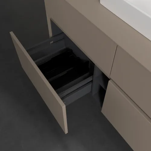 VILLEROY BOCH Toaletní skříňka Collaro, 4 výsuvy, 1200 x 548 x 500 mm, taupe / taupe #C07000VM, obrázek 6