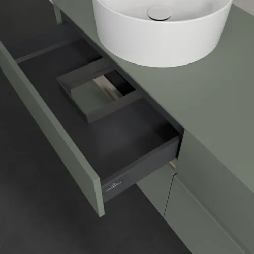 VILLEROY BOCH Toaletní skříňka Collaro, s osvětlením, 4 výsuvy, 1400 x 548 x 500 mm, Soft Green / Soft Green #C046B0AF, obrázek 8