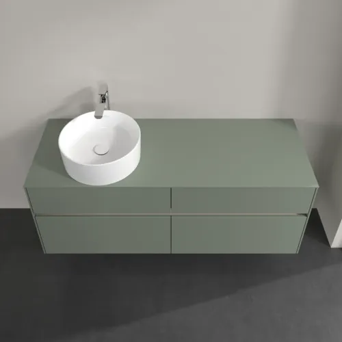 VILLEROY BOCH Toaletní skříňka Collaro, s osvětlením, 4 výsuvy, 1400 x 548 x 500 mm, Soft Green / Soft Green #C046B0AF, obrázek 4