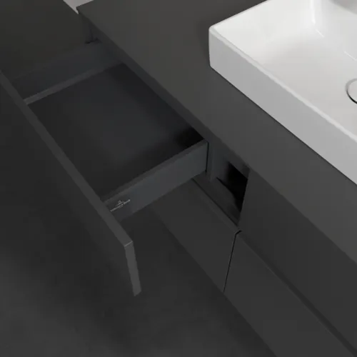 VILLEROY BOCH Collaro toaletní skříňka, 4 výsuvy, 1200 x 548 x 500 mm, Grafit / Grafit #C07000VR, obrázek 7