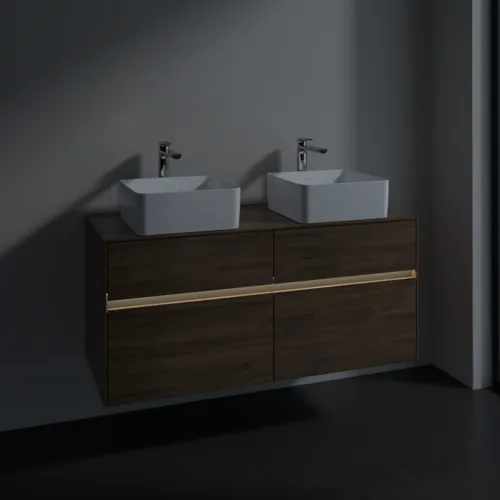 VILLEROY BOCH Toaletní skříňka Collaro, s osvětlením, 4 výsuvy, 1200 x 548 x 500 mm, Arizona Oak / Arizona Oak #C044B0VH, obrázek 5