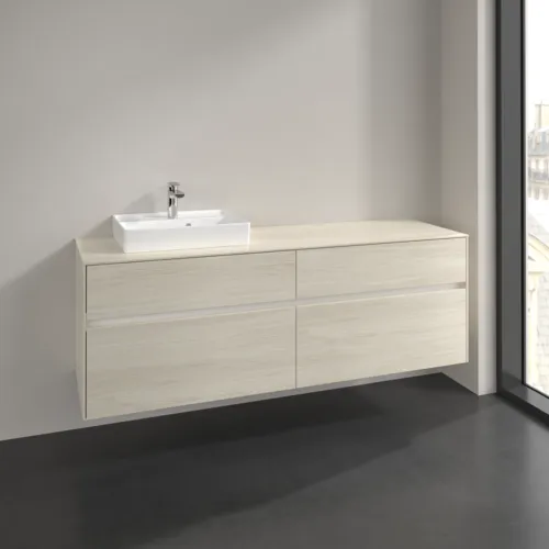 VILLEROY BOCH Toaletní skříňka Collaro, s osvětlením, 4 výsuvy, 1600 x 548 x 500 mm, bílý dub / bílý dub #C078B0AA, obrázek 2