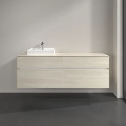 VILLEROY BOCH Toaletní skříňka Collaro, s osvětlením, 4 výsuvy, 1600 x 548 x 500 mm, bílý dub / bílý dub #C078B0AA, obrázek 3
