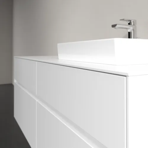 VILLEROY BOCH Toaletní skříňka Collaro, 4 výsuvy, 1400 x 548 x 500 mm, bílá matná / bílá matná #C07500MS, obrázek 5