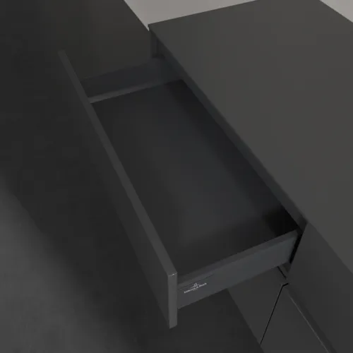 VILLEROY BOCH Toaletní skříňka Collaro, s osvětlením, 4 výsuvy, 1400 x 548 x 500 mm, lesklá šedá / lesklá šedá #C047B0FP, obrázek 8