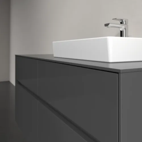 VILLEROY BOCH Collaro toaletní skříňka, s osvětlením, 4 výsuvy, 1200 x 548 x 500 mm, lesklá šedá / lesklá šedá #C072B0FP, obrázek 6
